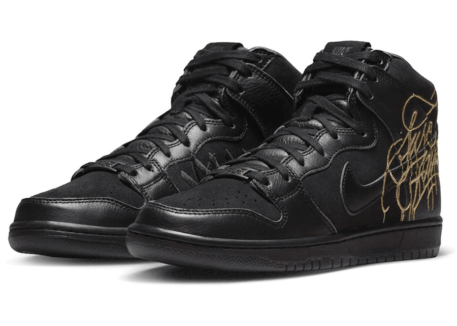Nike SB Dunk High FAUST Black Gold
