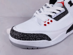 Air Jordan 3 Retro SE White Cement Fire Red Sneakers