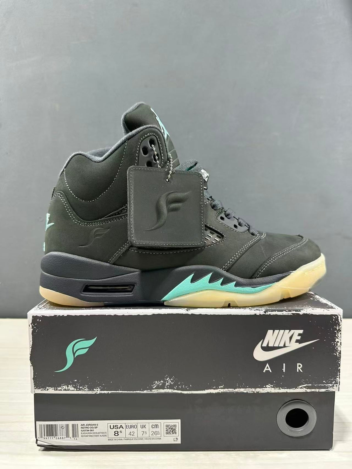 Jordan Air Jordan 5 Aqua Black Sneakers IU0734-001