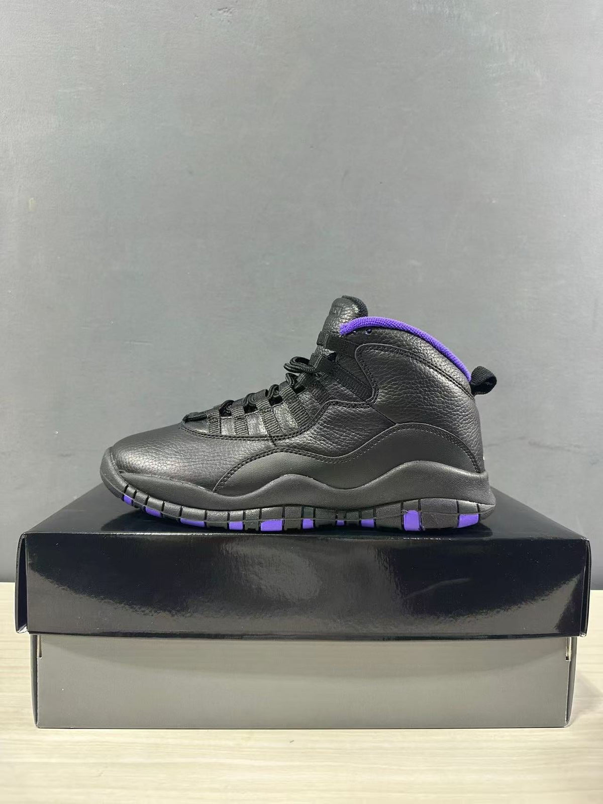 Jordan Air Jordan 10 High-Top Sneakers Black Purple 130209-051