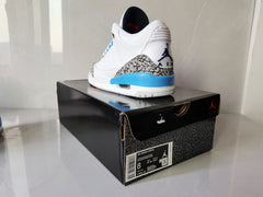 Jordan Air Jordan 3 Retro White Blue Sneakers