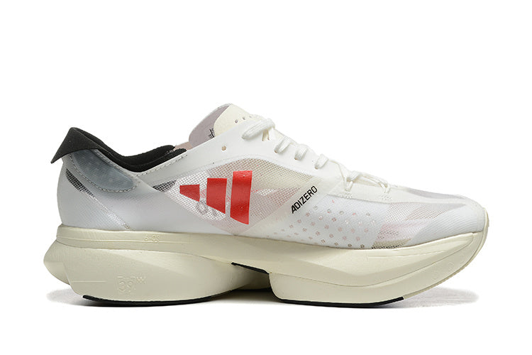 Adidas Adizero Adios Pro 3 White Red Running Shoes
