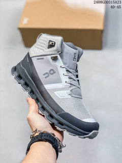 On Cloudnova Flux High-Top Sneakers in Gray