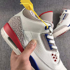 Air Jordan 3 Independence Day White Basketball Sneakers