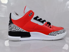 Jordan Air Jordan 3 Retro Red Black Crackle Sneakers