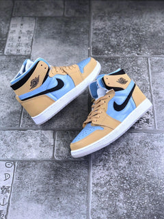 Jordan Air Jordan 1 Zoom CMFT Blue Tan Sneakers CT0979-400