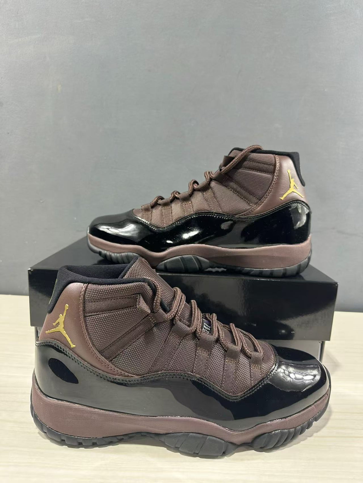 Jordan Air Jordan 11 Retro Black Bronze High-Top Sneakers