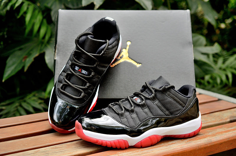 Jordan Air Jordan 11 Retro Low Black and Red Sneakers
