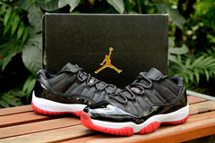 Jordan Air Jordan 11 Retro Low Black and Red Sneakers