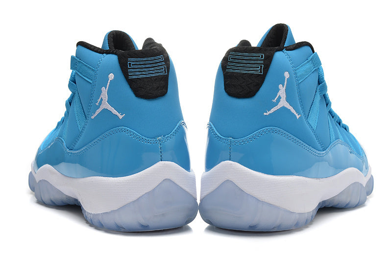 Air Jordan 11 High Sneakers in Blue and White