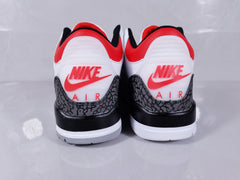 Air Jordan 3 Retro SE White Cement Fire Red Sneakers