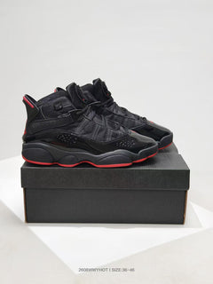 Jordan 6 Rings Black Red High-Top Sneakers