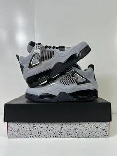Jordan Air Jordan 4 Retro Gray Black Sneakers AQ9129-005