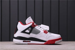 Jordan Air Jordan 4 Retro White Red Black Sneakers