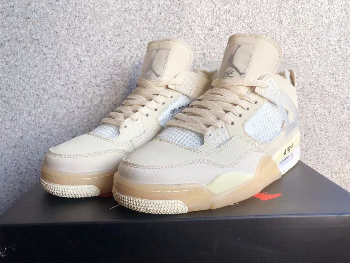 Jordan 4 Retro Off-White Sail Sneakers