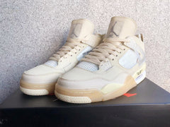 Jordan 4 Retro Off-White Sail Sneakers