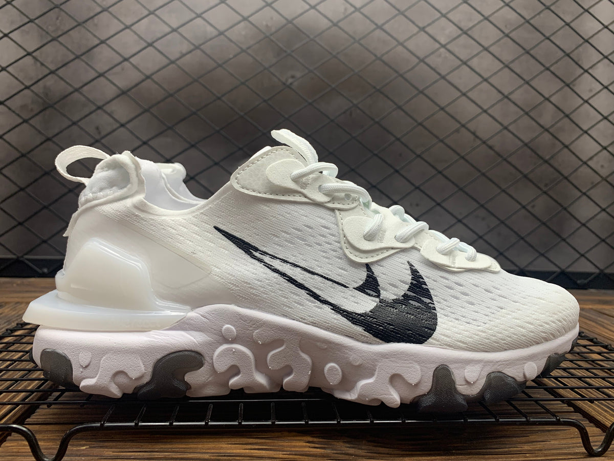 Nike React Vision White Black Sneakers
