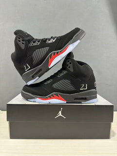 Jordan Air Jordan 5 Retro Black Red High-Top Sneakers