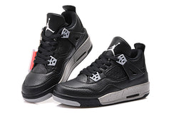 Air Jordan 4 Oreo Black and Grey Basketball Shoes 314254-003