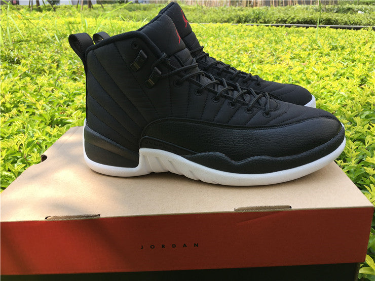 Jordan Air Jordan 12 Black Nylon High-Top Sneakers
