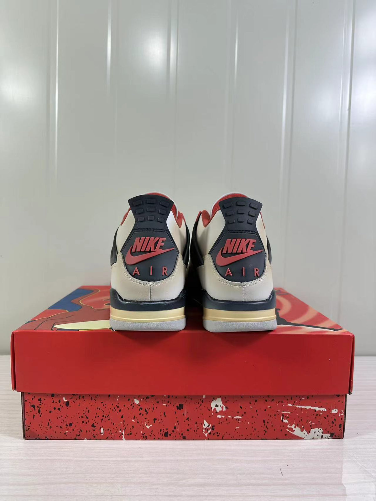 Jordan Air Jordan 4 Retro Off-White Red Black AQ9129-105