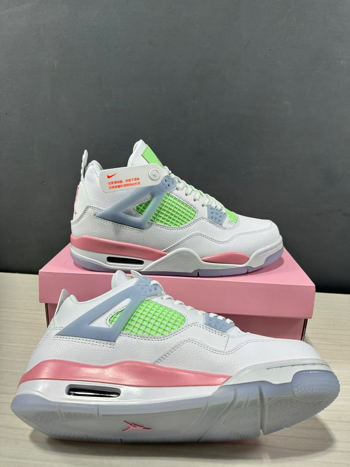 Jordan Air Jordan 4 Retro White Pink Green IB7068-100