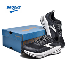 Brooks Cascadia 16 Trail Running Shoes in Black and White