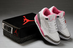 Jordan Air Jordan 3 High-Top Sneakers White Pink
