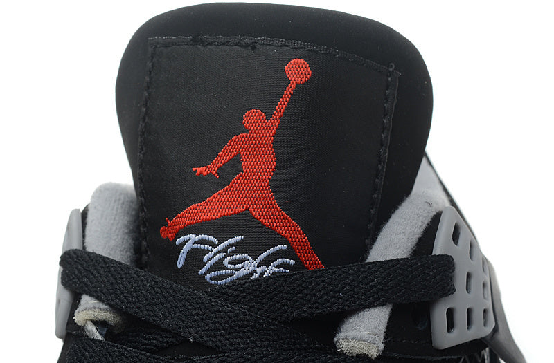 Jordan 4 Retro Black/Red Basketball Shoes