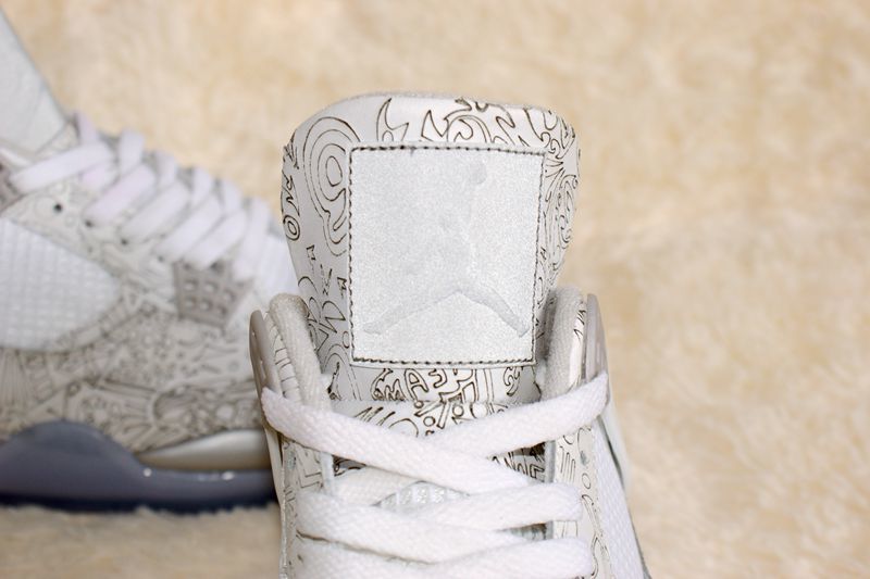 Jordan Air Jordan 4 Laser 5LAB4 White and Blue Sneakers