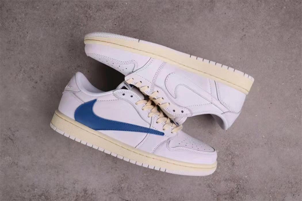 Jordan Travis Scott Air Jordan 1 Low White Blue DM3277-100