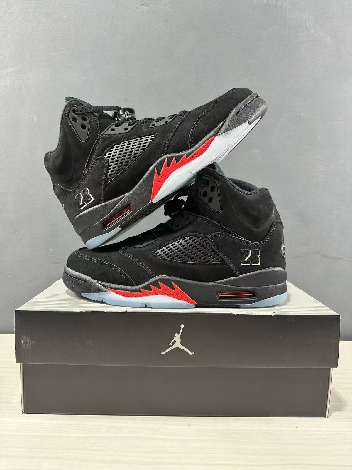 Jordan Air Jordan 5 Retro Sneakers Black and Red