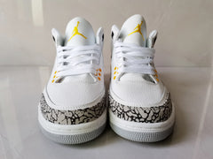 Jordan Air Jordan 3 Retro White and Yellow Sneakers