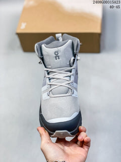 On Cloudnova Flux High-Top Sneakers in Gray