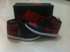Jordan 1 High Black Red Men's Basketball Shoes 555088-123