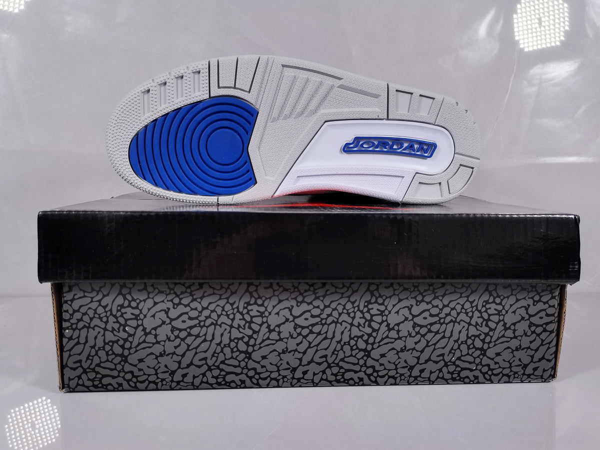 Jordan Air Jordan 3 Retro Blue Black and White Sneakers