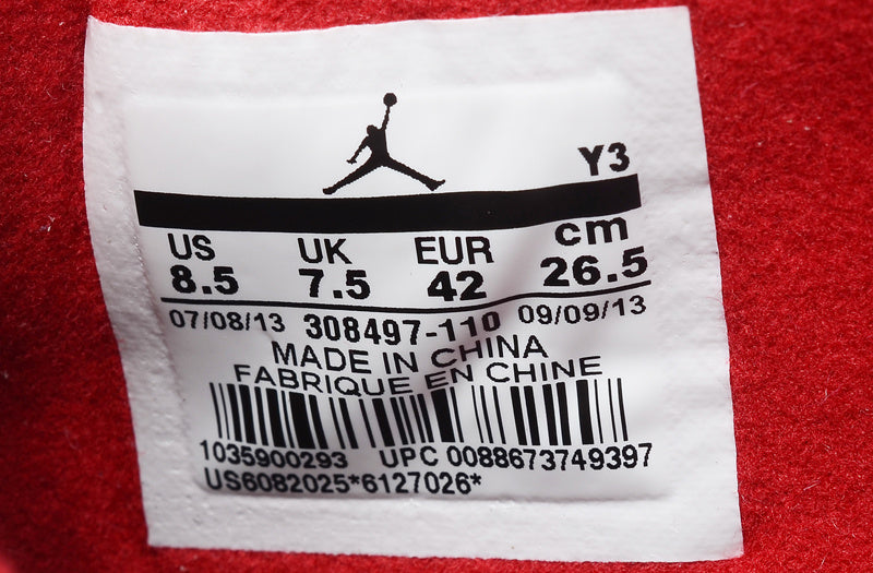 Air Jordan 4 Retro White and Red High-Top Sneakers