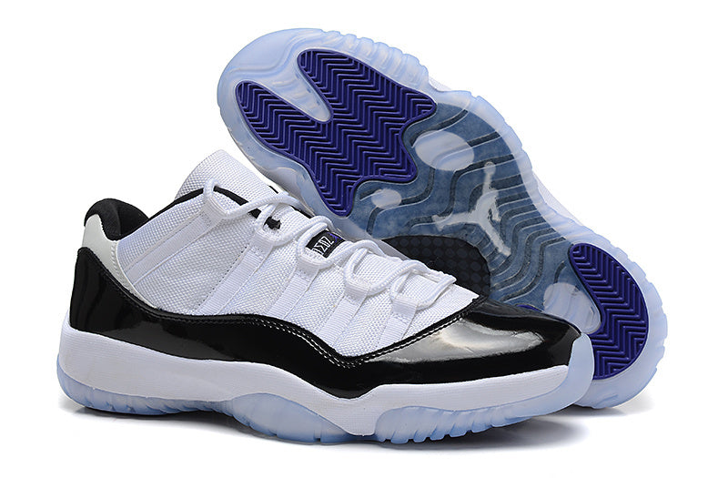Air Jordan 11 Low White Black Basketball Sneakers