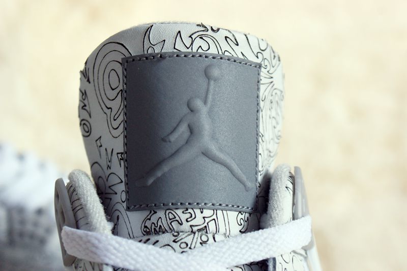 Jordan Air Jordan 4 Laser 5LAB4 White and Blue Sneakers
