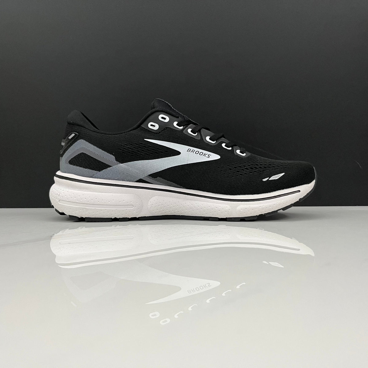 Brooks Ghost 15 Running Shoes, Black and White