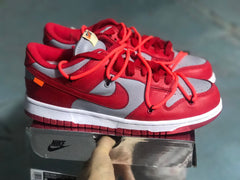 Nike Dunk Low LTHR / OW Red Gray Sneakers CT0856-600