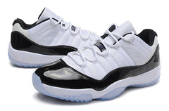 Air Jordan 11 Low White Black Basketball Sneakers