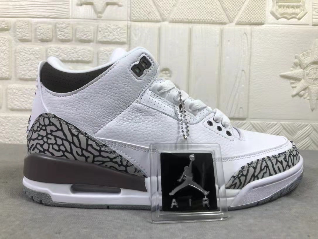 Jordan Air Jordan 3 Women's White Brown Sneakers DH3434-110