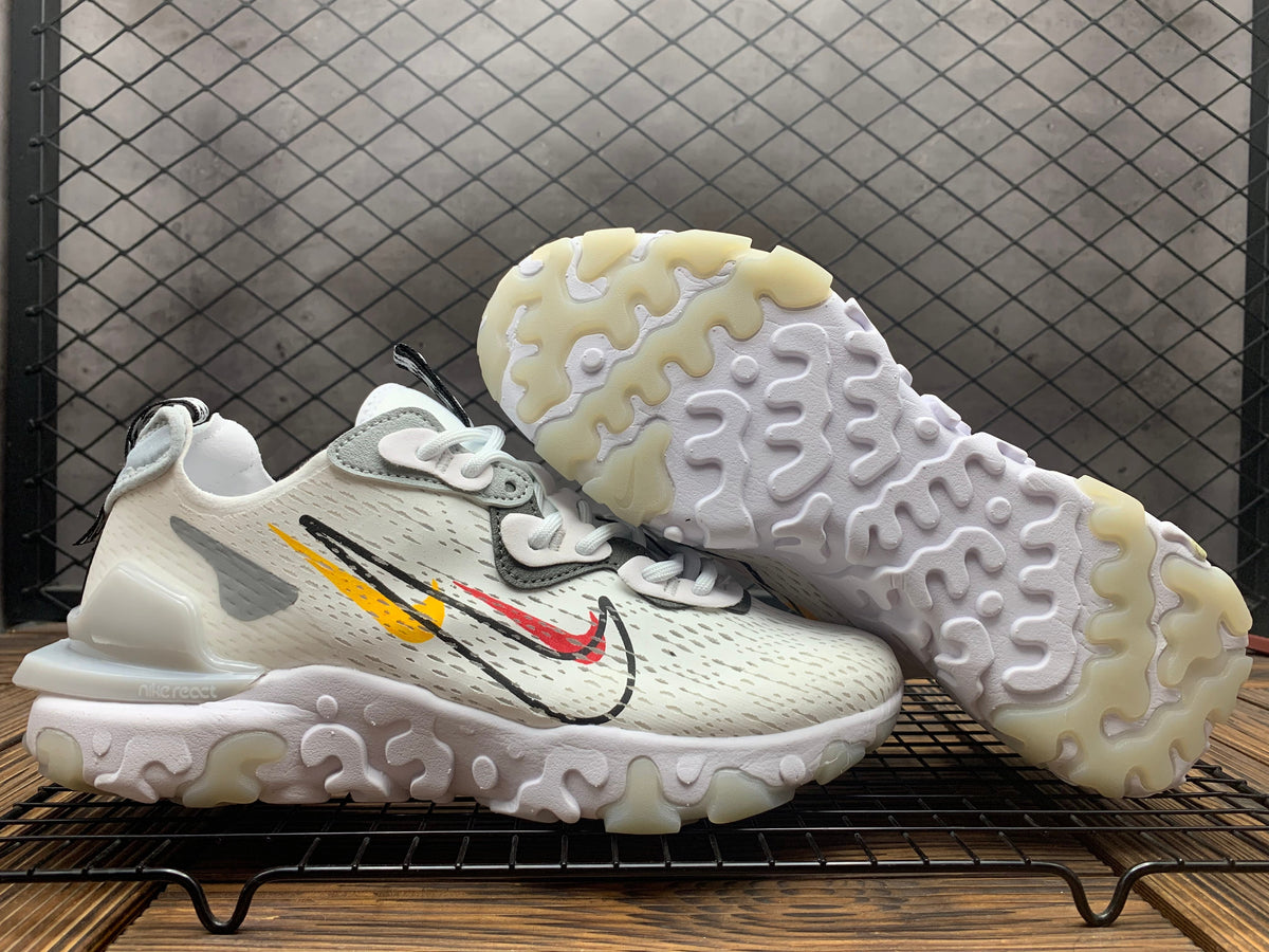 Nike React Vision White Multicolor Sneakers