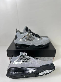 Jordan Air Jordan 4 Retro Gray Black Sneakers AQ9129-005