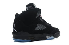 Jordan Air Jordan 5 Retro Black and Silver High-Top Sneakers