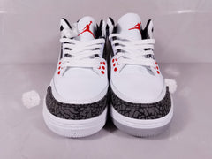 Air Jordan 3 Retro SE White Cement Fire Red Sneakers