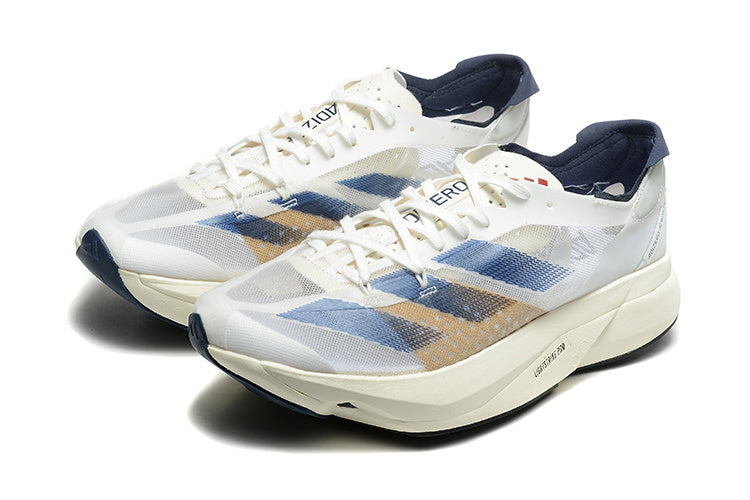 Adidas Adizero Adios Pro 3 Running Shoes, White Blue