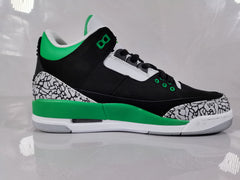 Jordan Air Jordan 3 Black Green Elephant Print Sneakers
