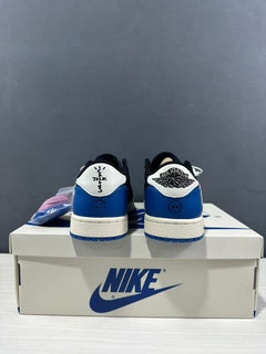 Jordan Air Jordan 1 Low Travis Scott Fragment Black Blue Sneakers